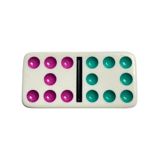 Cardinal Industries Other - Double Nine Dominoes Replacement Tile 7 8 Color Dot Vintage 1998 mq